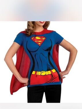 NWOT Rubie's Red and Blue Supergirl T-Shirt